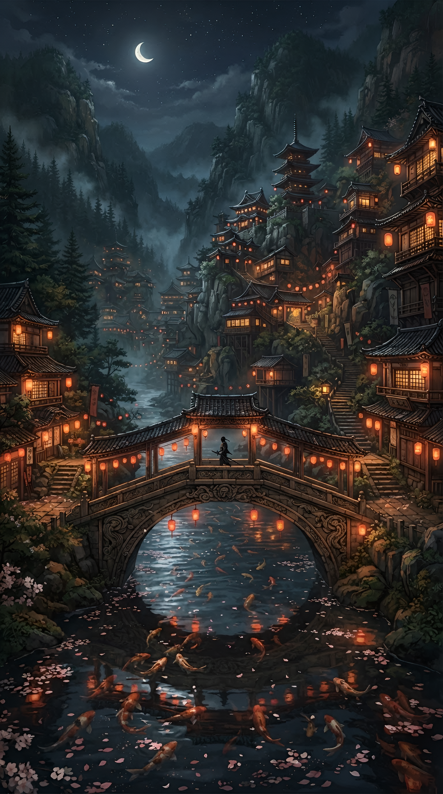 2am in ninjago — moody nighttime scene